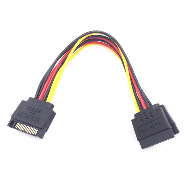 SATA II -kiintolevyvirta 15- power SATA-uros ja 2 naaras 15-nastainen power