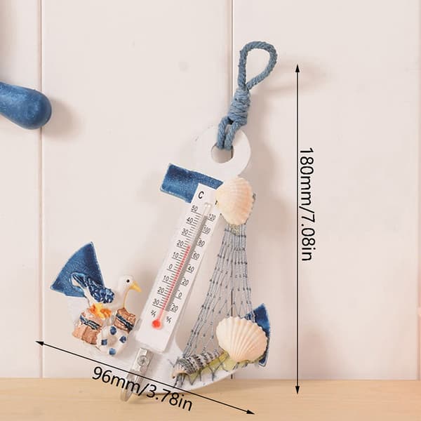 Træankertermometer Håndværk Kunst Vægophæng Krog Meter Gaug