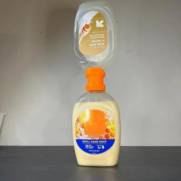 Smart Plastik Tidsbesparende Lækagesikker Dispenser Til Håndvask Sh Orange