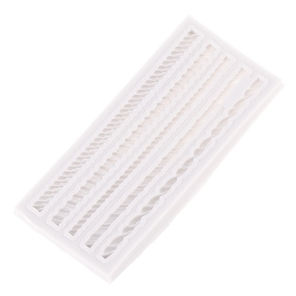 Silikonform DIY sjokoladekakeform Fem linjer tauform Bak