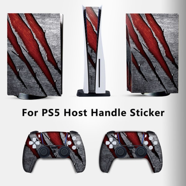 For PS5 Game Console Series European And Style Skin Stickers C A15