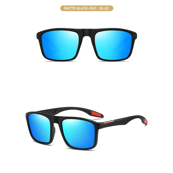 Utomhus polariserade solglasögon unisex svart båge Herr Dam UV400 A3
