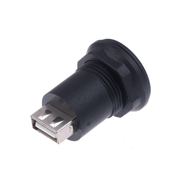 USB C naaras-USB A naarasliitin pyöreä uppoasennus