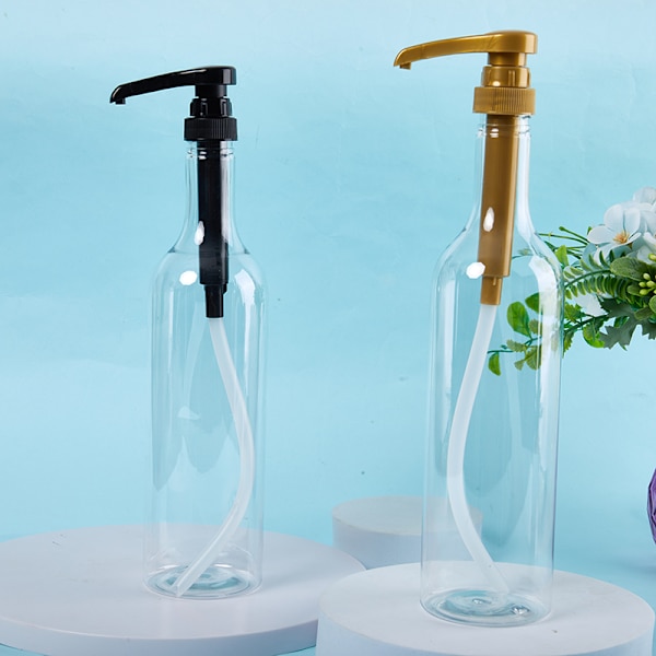 750ml Kaffe Sirup Dispenser Multifunksjonell Honning Saus Ketchup Gold