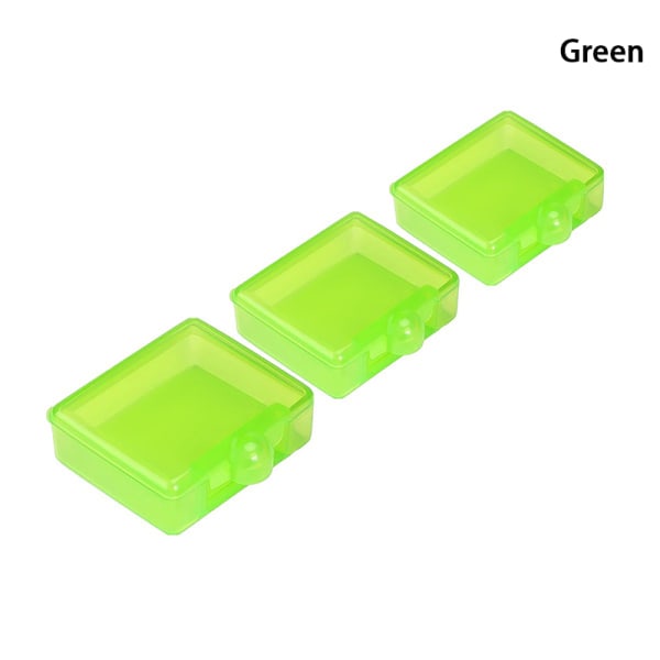 3 stk Pill Tablet Box Organizer Medisinholder Oppbevaringssmykker Green