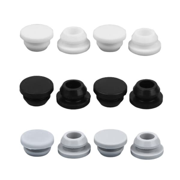 4 st silikonpluggar White