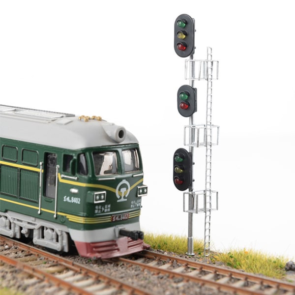 1:87 Model Tog Traffic Light 3V/12V til Train Railway ama Gaug Black