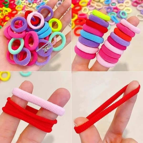 Elastiska hårband Hästsvans Hårband Scrunchie Tillbehör A2