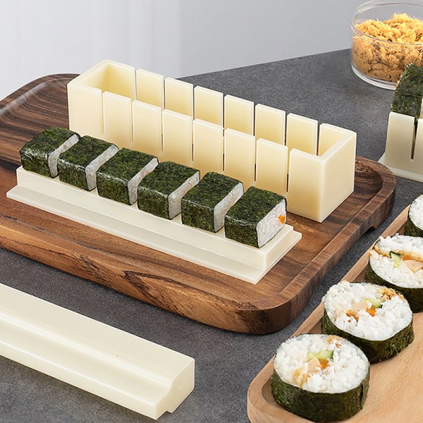 Bärbar DIY Sushi Maker Making Kit Rice Roller Form For Beginn 3