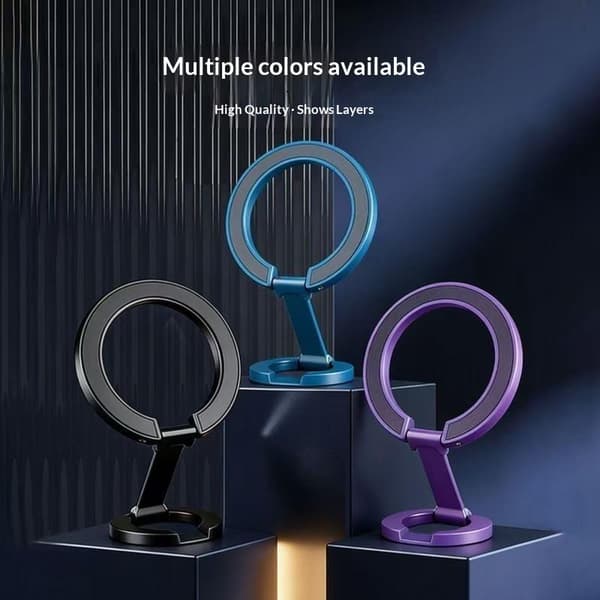 Magnetisk 360° roterande vikbart stativ dubbelsidig stark magnet A4