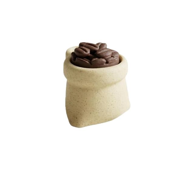 3D-printad kaffebönssimulering kaffekopp stressavlastande