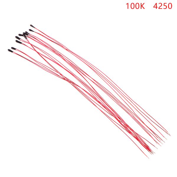 10 STK NTC termisk termisk modstand MF52B 10K 100K sondetråd 100K　4250