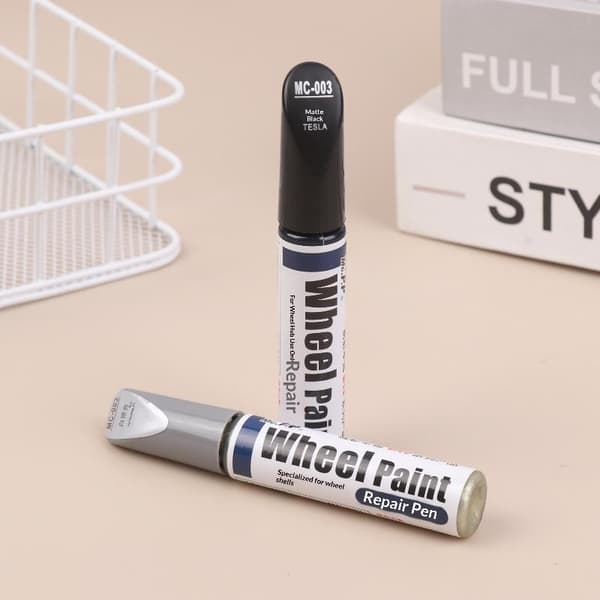 12 ml aluminiumsfælg renoveringsmaling pensel hjulspray Silver