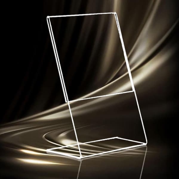 Transparent akryl bildram displaykort prislapp Transparent