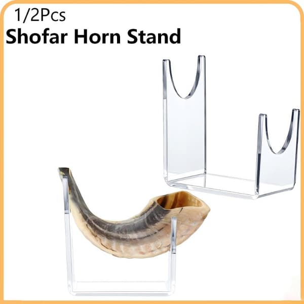 1/2 st transparent akrylställ Shofar Horn Display Stand U-sh 1Pcs