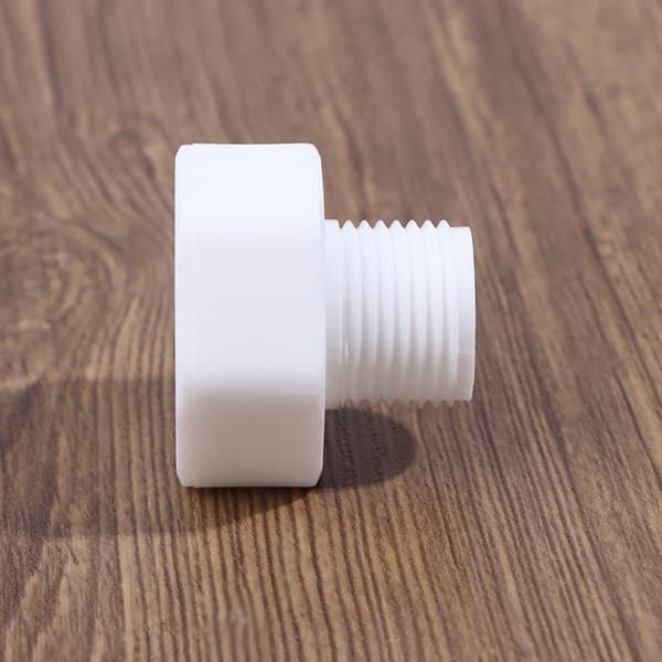 2 stk. 1/2\" 3/4\" han/hun gevindbøsning, lige/reducerende White 2pcs