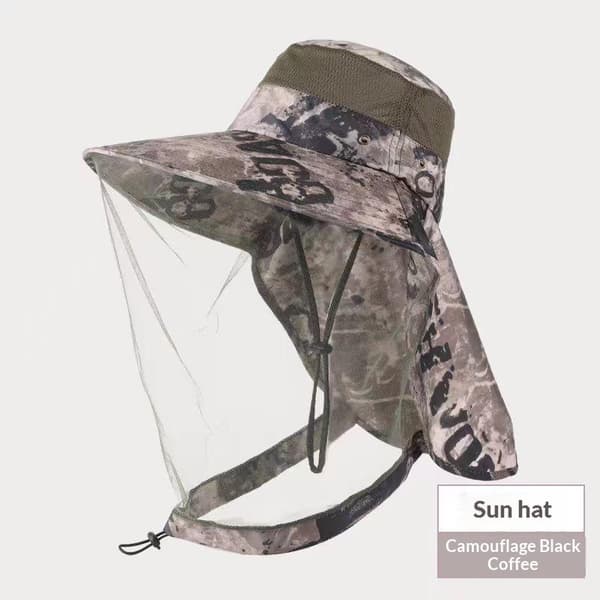 Fiskehat Myg Insektmiddel Netmasker Anti UV Hat Un A1