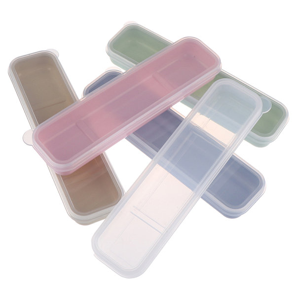 Genanvendeligt Praktisk Transparent Cover Hvede Halm skole Ta White