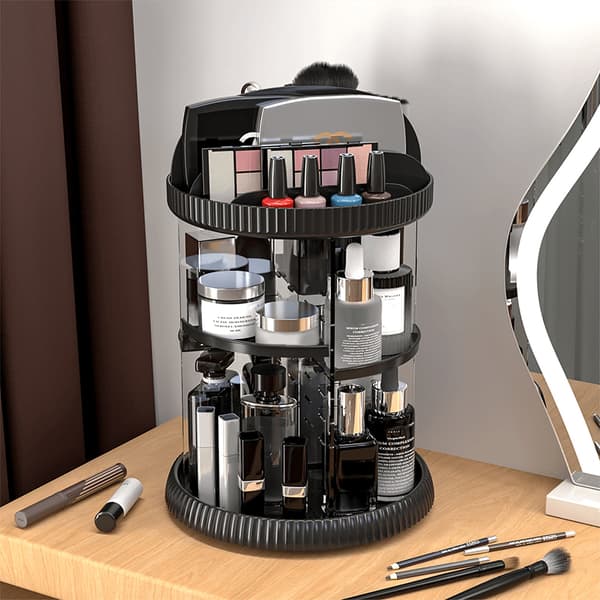 360 roterende makeup-organizer til toiletbord E