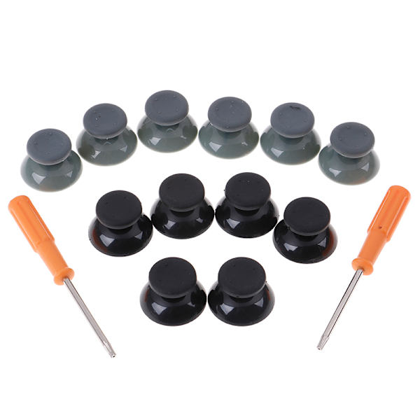 7st/ set 3D Analog Stick Thumbsticks Caps Reparationsdelar Verktyg för Gray