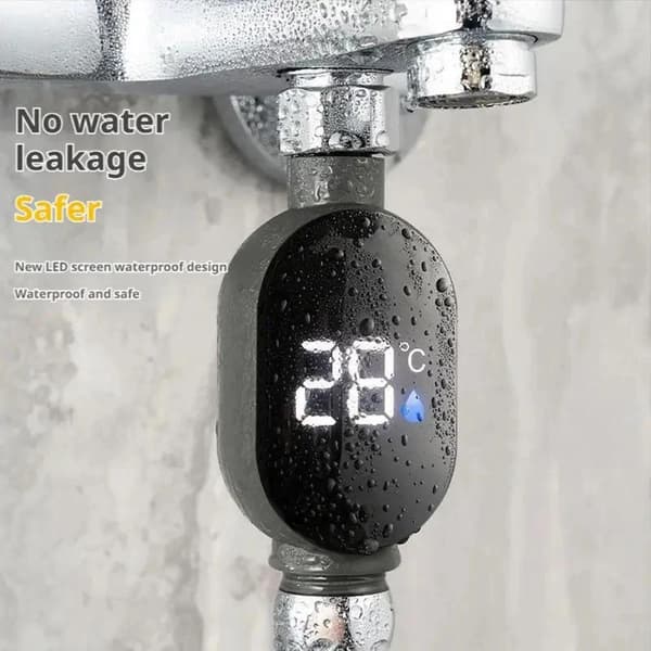 Vandhane Vandtermometer Brusebad Temperaturmåler LED Display