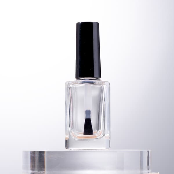 1 st 15 ml tomma DIY nagellacksflaskor fyrkantiga glasflaskor med Clear