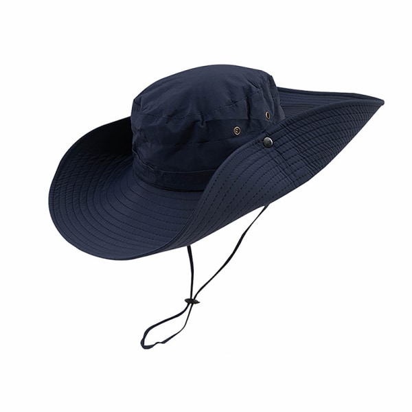 Western Cowboy Hat Nainen Kesä Big Brim Cap Fisherman Hat Navy
