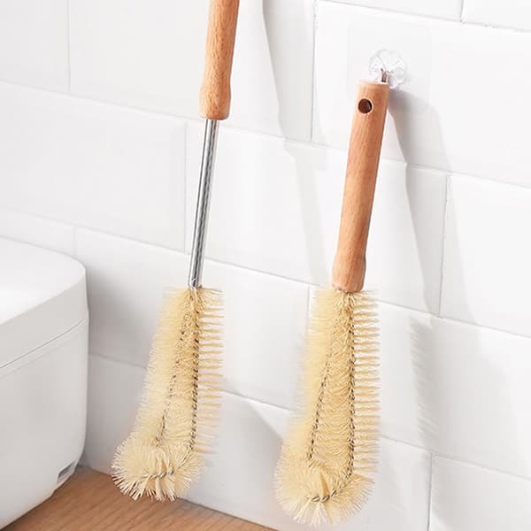 Puuvarrellinen Pulloharja Lasipullon Puhdistusharjasetti 5*5*30cm
