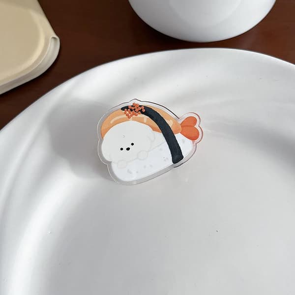 12 st tecknade akrylklämmor Kawaii utseende för att hålla A4