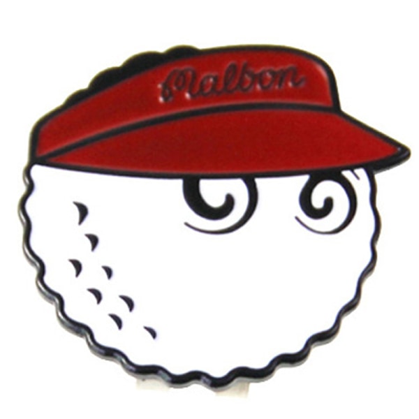 1 stk Golf Cap Clips Mark Golf Ball Posisjon Avtakbar golfhatt M Red A