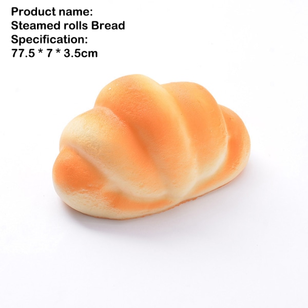 Big Croissant Slow Rebound Knip Dekompresjonsventil Leketøy Slow R A10