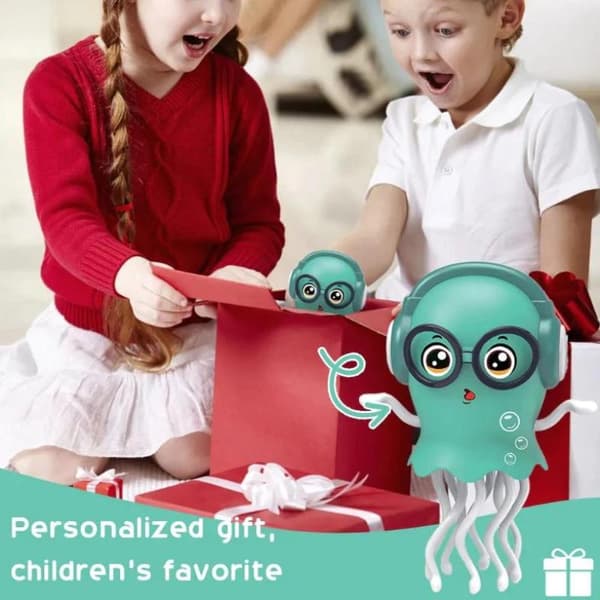 Dansende Vandmand Legetøj Smart Tentakeludforsker Med LED-lys Clockwork octopus
