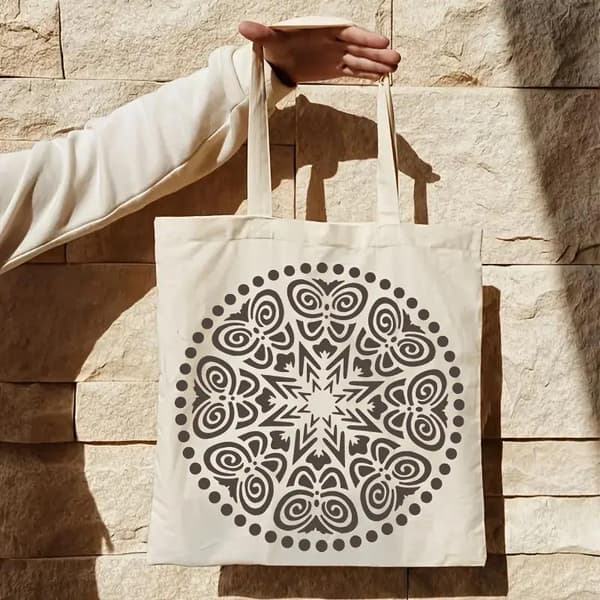 4 st Mandala Schabloner Runda DIY Målningsmallar För Vägg Trä