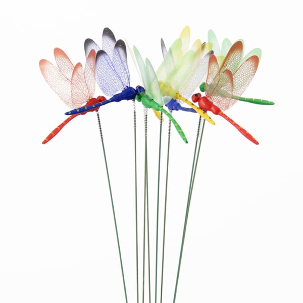 10 kpl Dragonflies Insert Tank Decoration Simulation Dragonfly Ga Multicolor Random color 10PCS