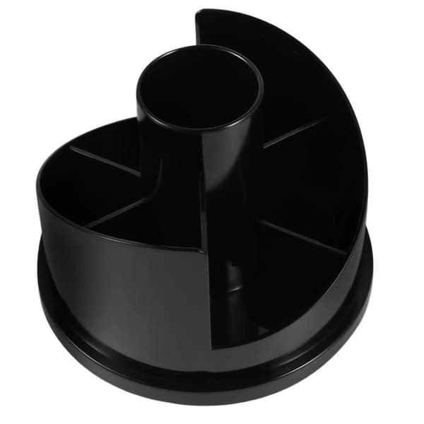 Svart Roterbar Pennholder Blyantbeholder Skrivebordsoppbevaring Bru onesize