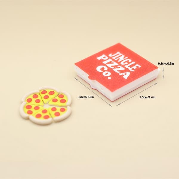 1/12 Dukkehus Simulation Mini Pizza Model Med Pizzaæske Dukke