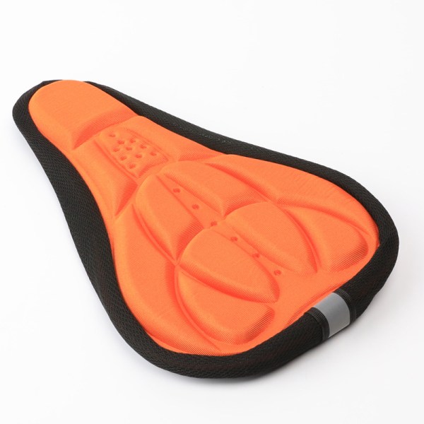 3D Gel Sykkelsete Sadel Comfort Foam Setepute Orange