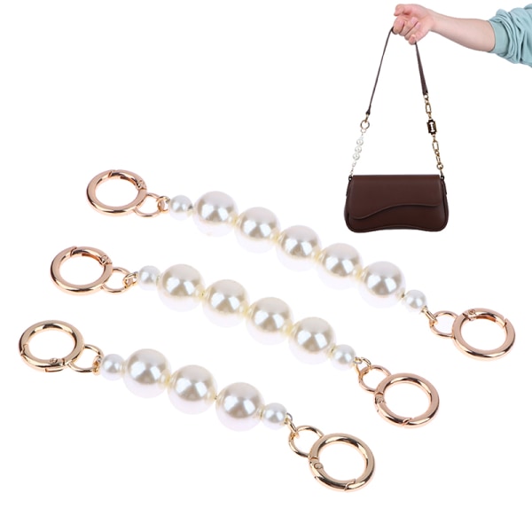 Laukun jatkoketju Crossbody kukkaro Pearl Chain Strap Käsilaukku D 14.5CM