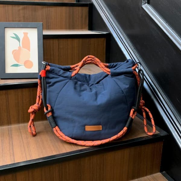 Lätt Grön Nylon Tote Crossbody Rem Stor Kapacitet För B