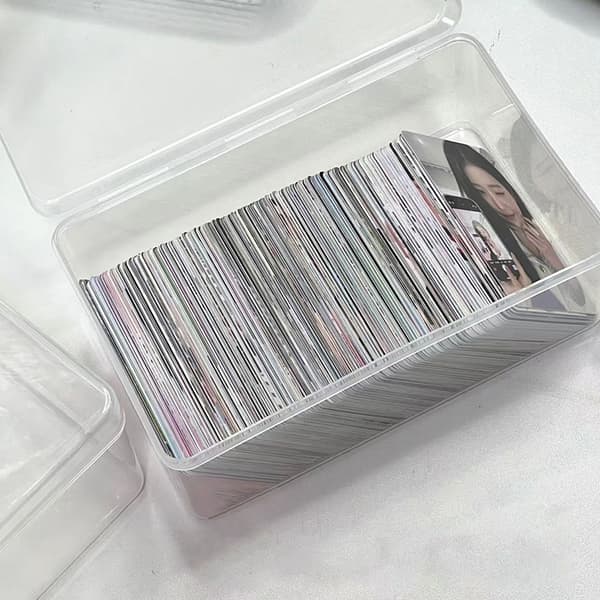 Transparent bomullspinnar förvaringslåda sminkorganisatör Multi White