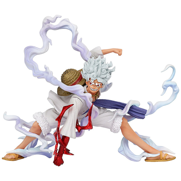 One Piece Anime Figurer Nika Luffy Action Figur Sun God Gk Sta