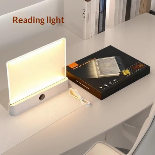Leselampe Boklys Oppladbar Klar LED Flat Leselampe A3