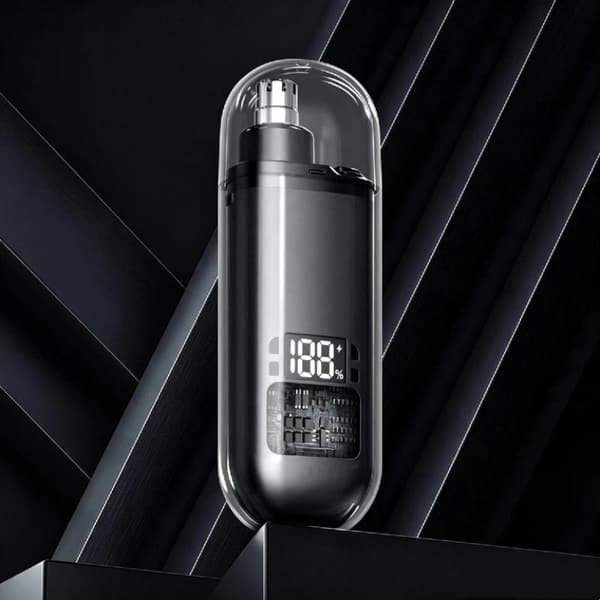 1 sett USB oppladbar nese- og ørehårtrimmer for menn Mini E A3