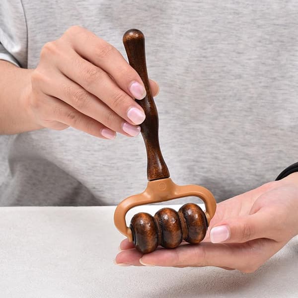 Trä Handhållen Terapi Muskelmassager Rullmassager Verktyg För