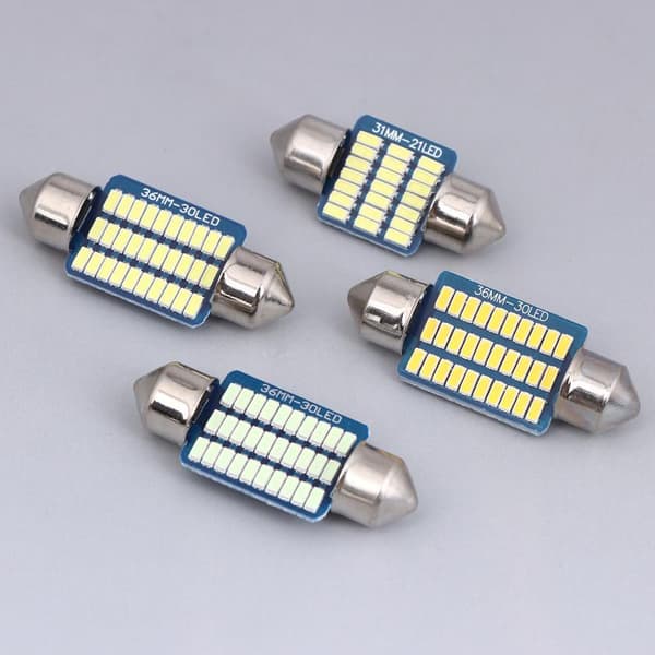 6 STK C5W LED Pærer Canbus Festoon LED Til Bil Interiør Nummerplade B3