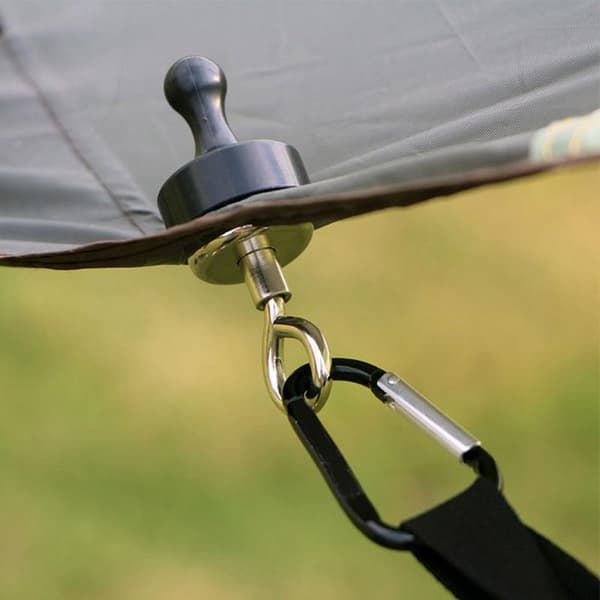 Camping Magnetkrok Stark Sugbar Separat Utomhustältburk Black S