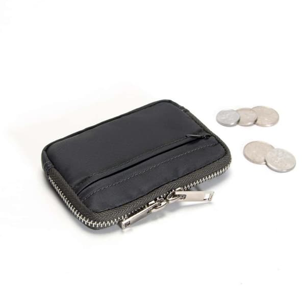 1 stk slank, vanntett nylon liten lommebok multifunksjonell Black