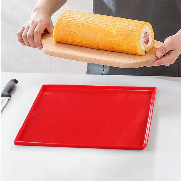 1 stk multifunktionel silikone kagerulle måtte non-stick bageform Coffee B