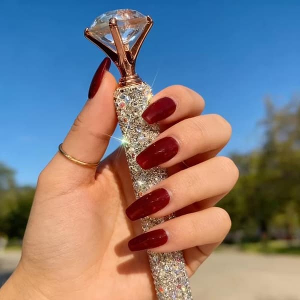 Ylellinen strassikuulakärkikynä pyörivä metallikristalli Bling W 5 replacement