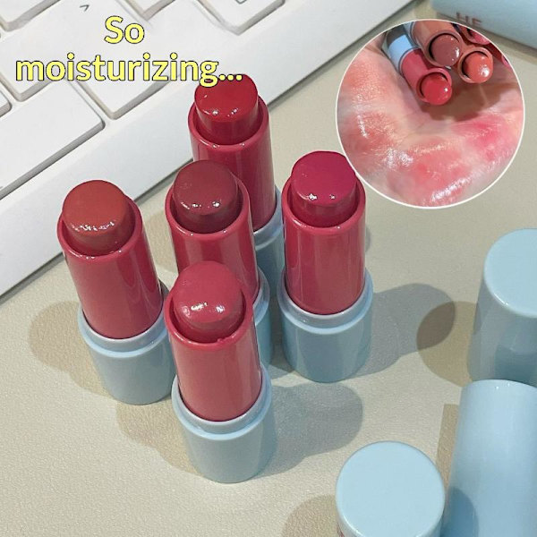 Multifunktionel Transparent Vand Let Makeup Læbestift Blush Øje A2